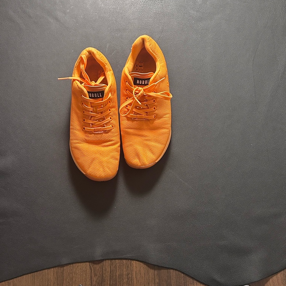 NOBULL Men's Bright Orange Athletic Shoes